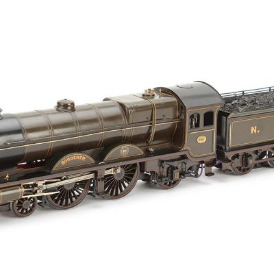 Beeson 0 Gauge 4-4-2 Locomotive & Tender NBR Brown ‘Borderer’ No.881, 3-rail electric