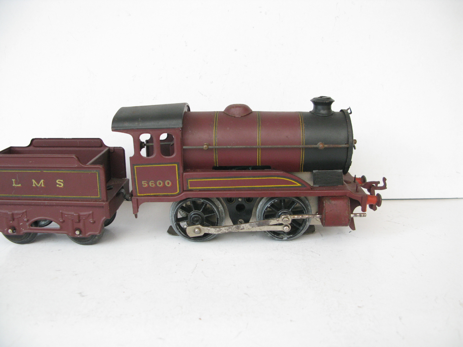 Hornby 0 Gauge Post war E502 Loco & Tender LMS Maroon No.5600, 3-rail ...