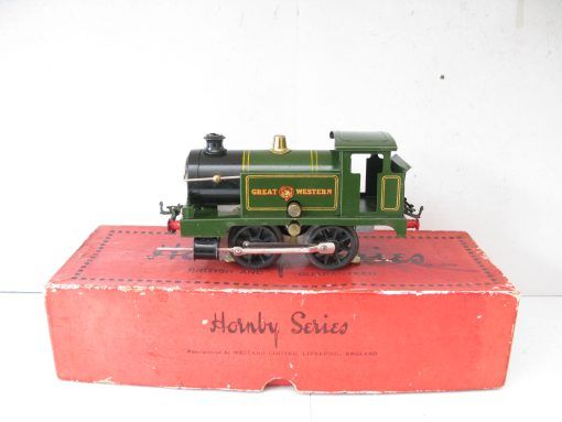 Hornby 0 Gauge early No.1 6 volt electric GWR 0-4-0 Tank Loco 3-rail electric with speed and reverse switch, TCP. - Boxed - Image 3