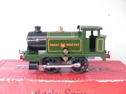 Hornby 0 Gauge early No.1 6 volt electric GWR 0-4-0 Tank Loco 3-rail electric with speed and reverse switch, TCP. - Boxed - Image 4
