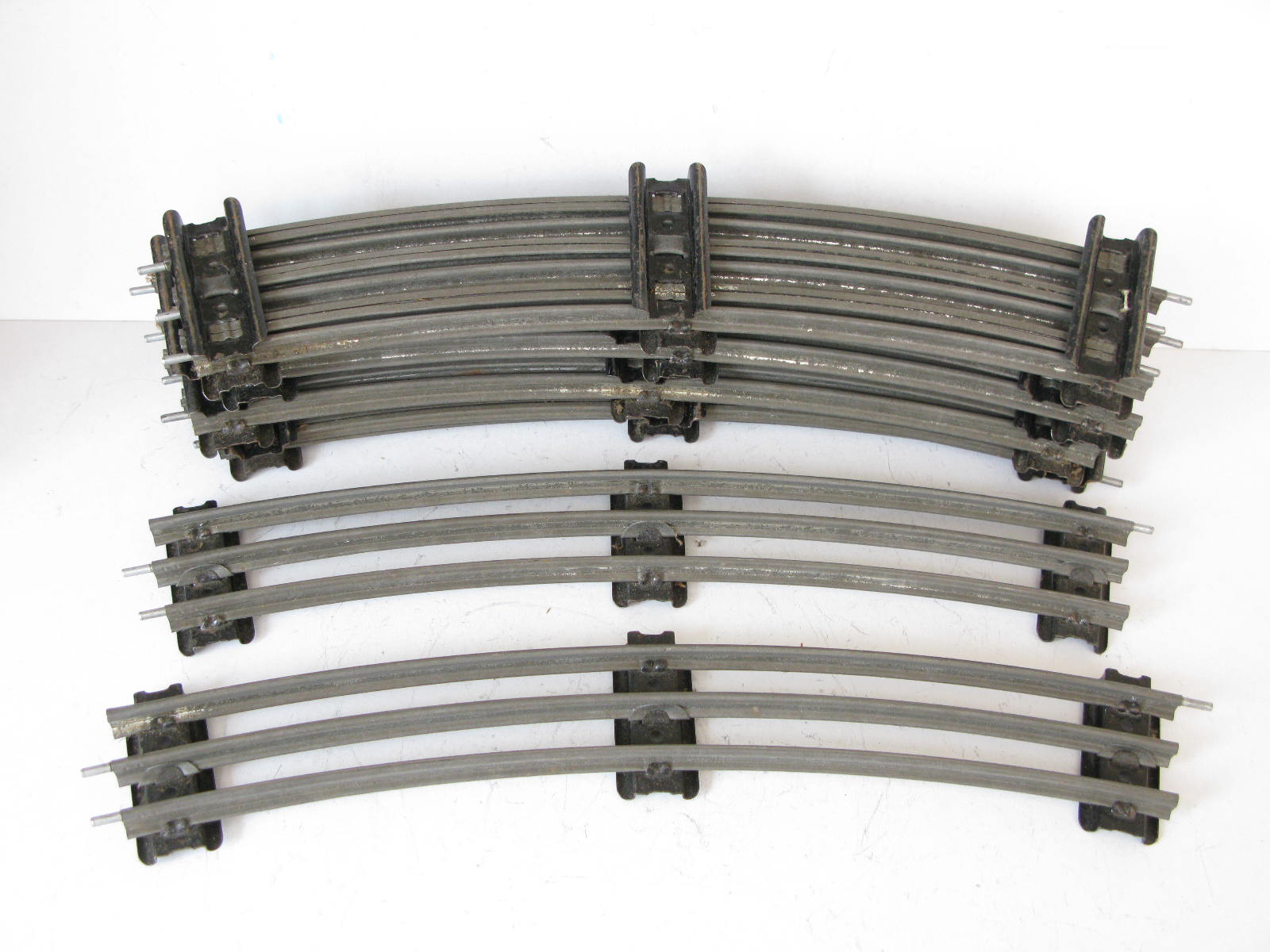 Hornby 0 Gauge Tinplate 3-rail Single Curves - unboxed - Vintage Hornby ...