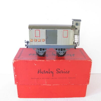 French Hornby 0 Gauge Nord Luggage Van with Vigie in incorrect box