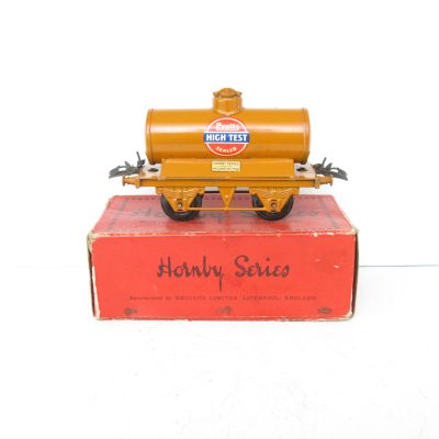 Hornby 0 Gauge Orange Pratts High Test Petrol Tanker - Boxed