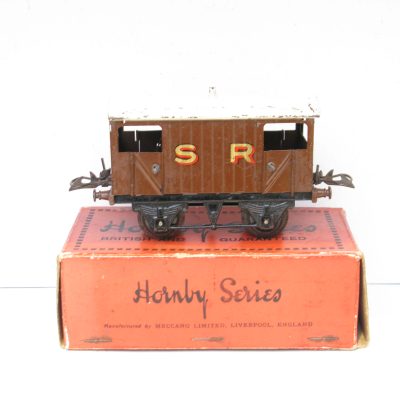 Hornby 0 Gauge SR Circa 1932/33 Brake van version with small Gold 'SR' Lettering to sides - Boxed