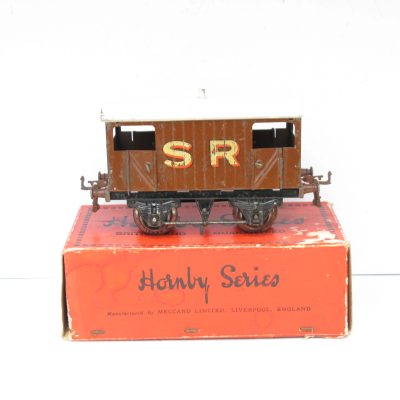 Hornby 0 Gauge SR Circa 1930 Brake van version with Large Gold 'SR' Lettering to sides - Boxed