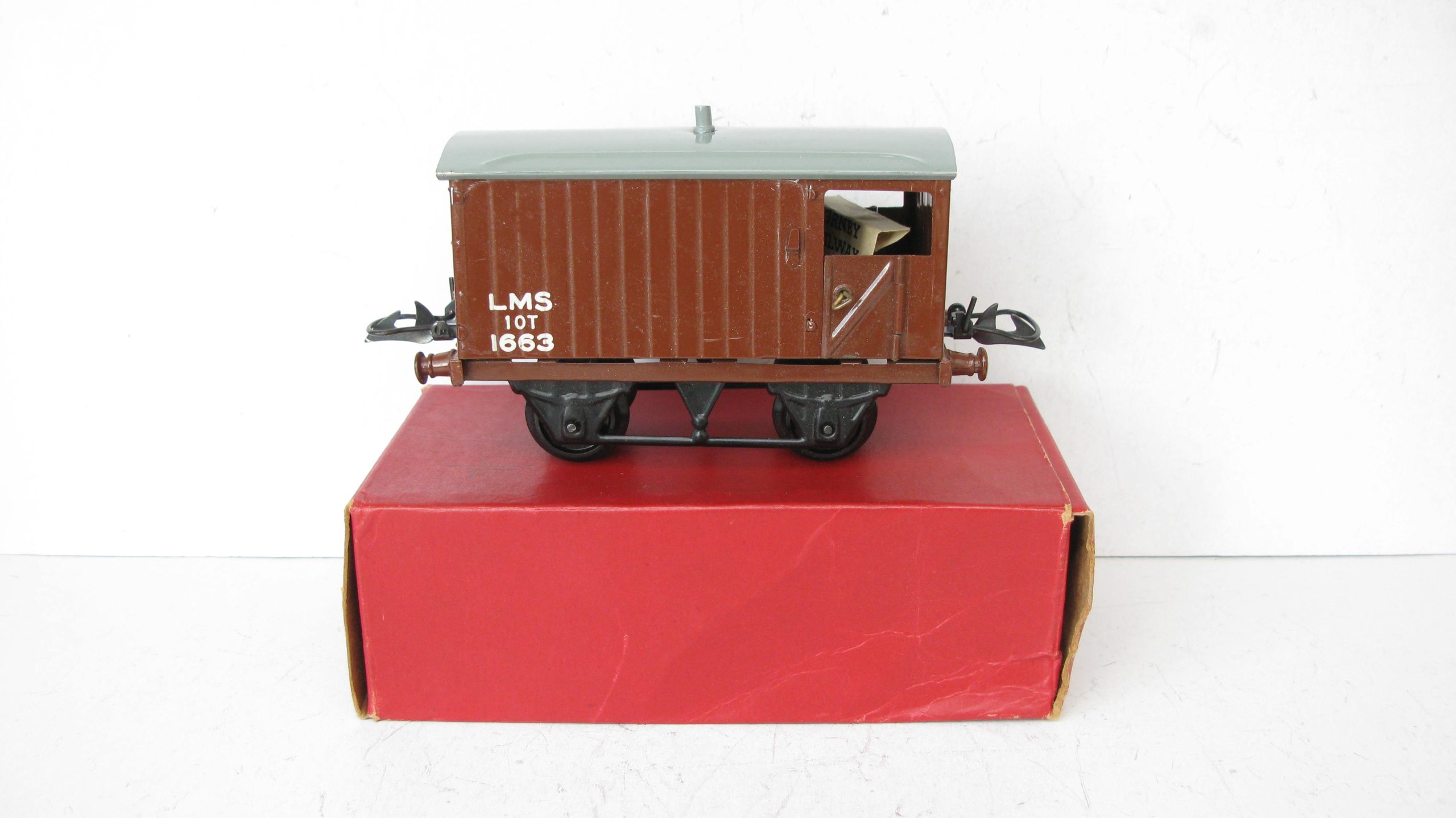 Hornby 0 Gauge No.1 LMS Goods Brake Van - Boxed - Vintage Hornby Trains