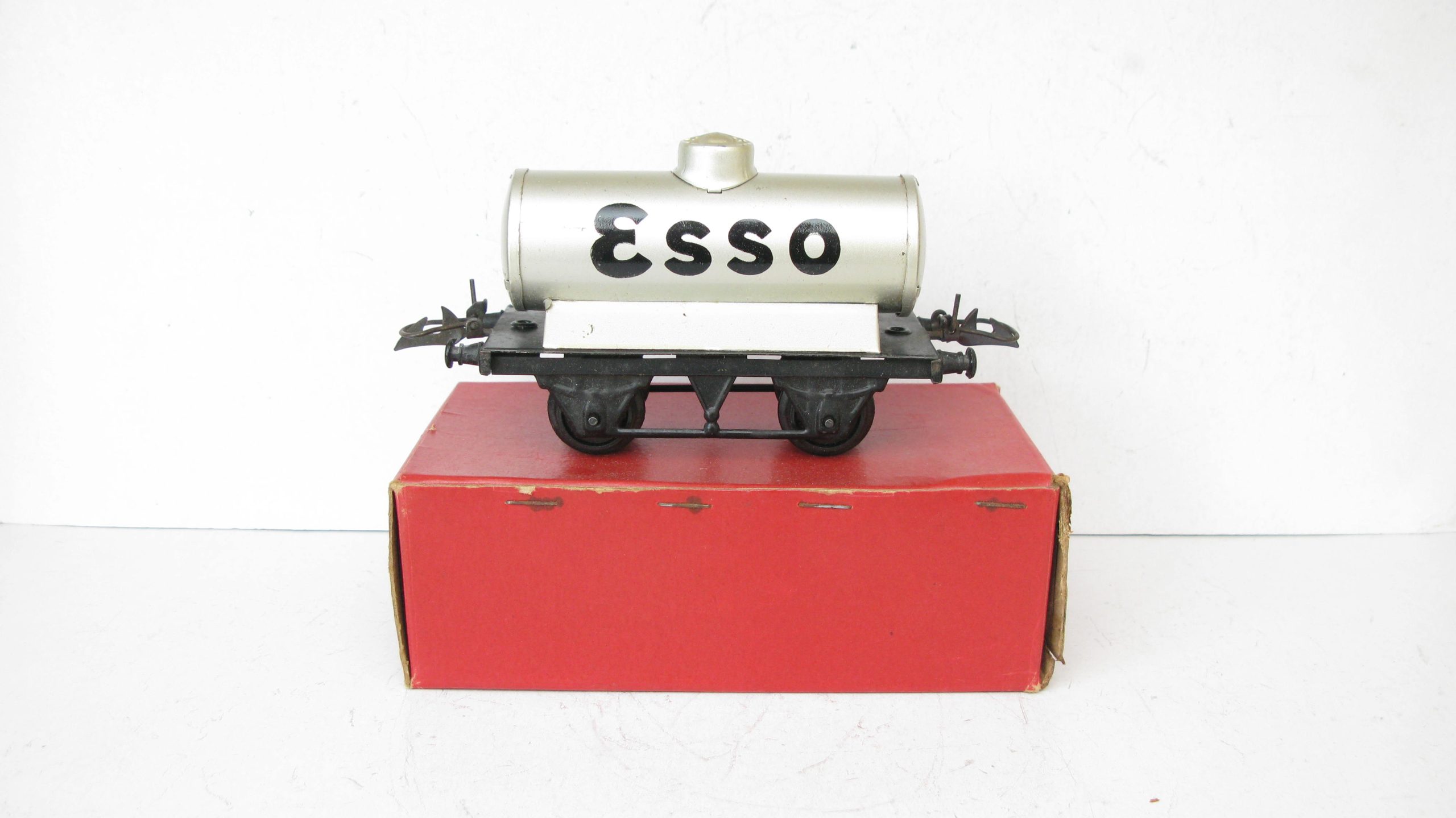 Hornby 0 Gauge Post war No.1 'ESSO' Tanker - Boxed - Vintage Hornby Trains