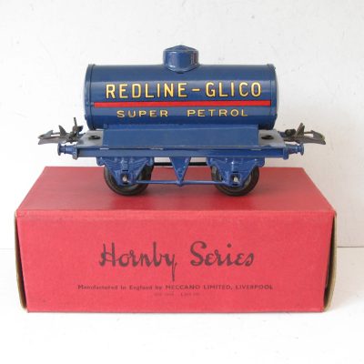 Hornby 0 Gauge Petrol Tank Wagon 'REDLINE-GLICO' Circa 1939 - Boxed