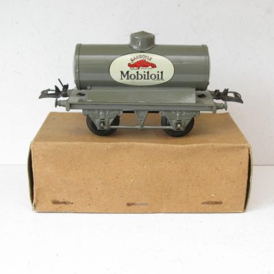 Hornby 0 Gauge Petrol Tank Wagon 'Mobiloil' Circa 1939 - Boxed