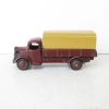 Dinky No.413 Austin Covered Wagon - scarce colour variation is light maroon, with red ridged hubs and a beige rear cover. - unboxed