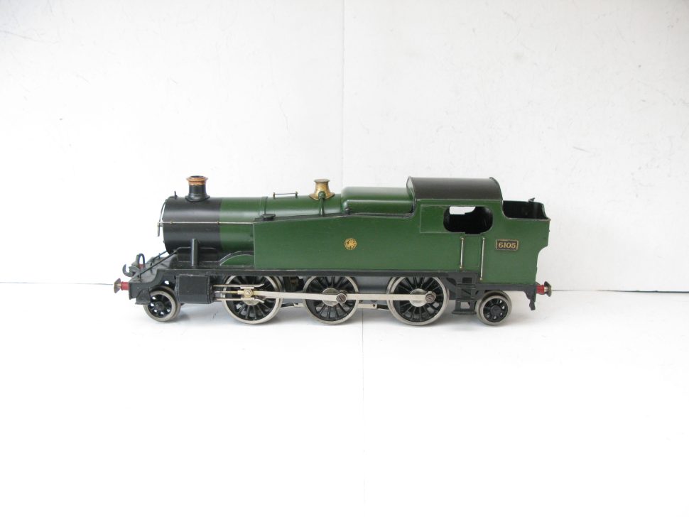 Bassett Lowke Gauge 2-6-2 'Prairie' Tank Loco in green No.6105, 3-rail electric. - Stunning overall condition - £1100