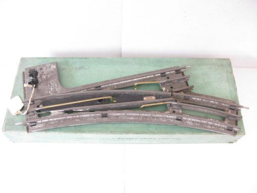 Hornby 0 Gauge Tinplate 3-rail electric Left and Right hand Points on solid bases - Boxed - Image 5