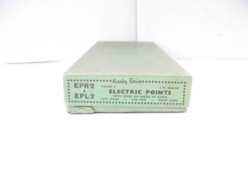 Hornby 0 Gauge Tinplate 3-rail electric Hard to Find inside lever Left and Right hand Points on open bases Circa 1938 - Boxed - Image 3