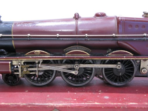 Hornby 0 Gauge 4-6-2 Loco & Tender LMS Lined Maroon 'Princess Elizabeth' No.6201, 3-rail 20 volt Electric Late issue Circa 1939/40 - Boxed - Image 6