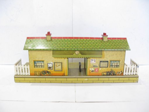 Hornby 0 Gauge No.4E 'RIPON' Station Speckled Finish base Circa 1938/39 - Boxed - Image 10