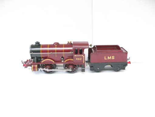 Hornby 0 Gauge No.1 Special Loco & Tender LMS maroon No.4312, Clockwork Circa 1929/31 - unboxed - Image 3