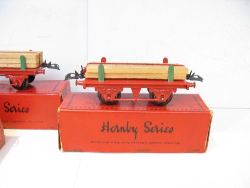 Hornby 0 Gauge No.1 Timber Wagons and No.1 Lumber Wagon - Boxed Priced at £12 each - Image 2