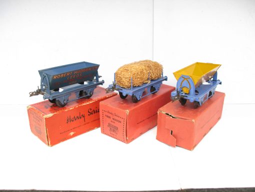 Hornby 0 Gauge side Tipping Wagons and a Fibre wagon - Boxed - Priced at £20 each - Image 5