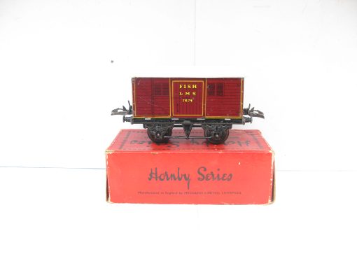 Hornby 0 Gauge No.0 LMS Fish Van - in an incorrect 1930's wagon Box - Image 3