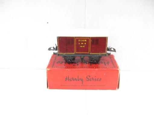 Hornby 0 Gauge No.0 LMS Fish Van - in an incorrect 1930's wagon Box - Image 4