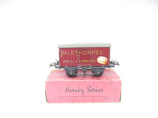 Hornby 0 Gauge 'PALETHORPES' Private owner Sausage van Circa 1938 - Boxed