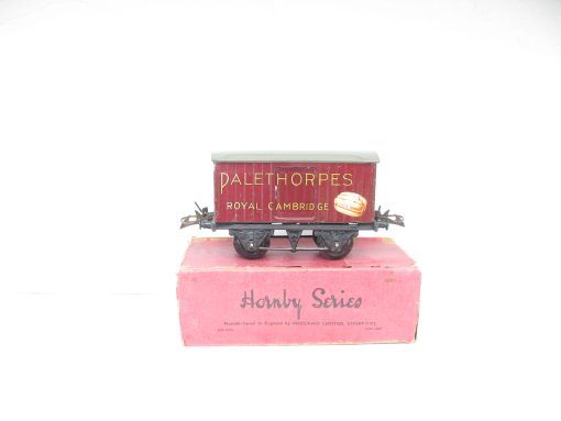 Hornby 0 Gauge 'PALETHORPES' Private owner Sausage van Circa 1938 - Boxed - Image 7