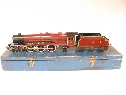 Hornby 0 Gauge 4-6-2 Loco & Tender LMS Lined Maroon 'Princess Elizabeth' No.6201, 3-rail 20 volt Electric - Boxed