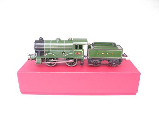 Hornby 0 Gauge No.1 Special Loco & Tender LNER lined Green No.1368, Clockwork - in reproduction box