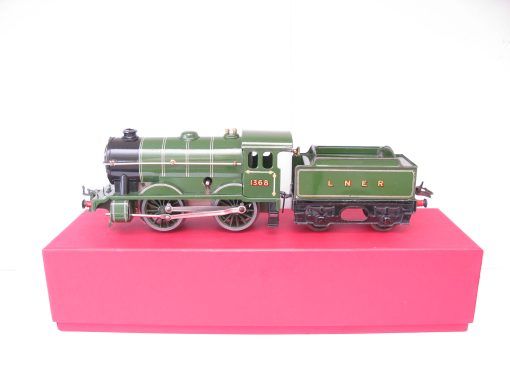 Hornby 0 Gauge No.1 Special Loco & Tender LNER lined Green No.1368, Clockwork - in reproduction box - Image 2