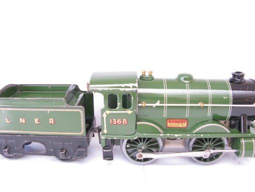 Hornby 0 Gauge No.1 Special Loco & Tender LNER lined Green No.1368, Clockwork - in reproduction box - Image 7