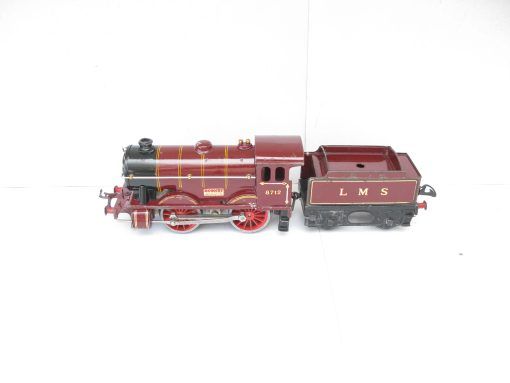 Hornby 0 Gauge E120 Special Loco & Tender LMS maroon No.8712, 20 volt electric circa 1934/35 - in reproduction box - Image 2