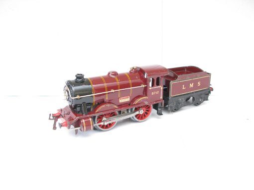 Hornby 0 Gauge E120 Special Loco & Tender LMS maroon No.8712, 20 volt electric circa 1934/35 - in reproduction box - Image 3