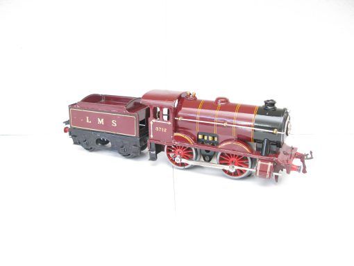 Hornby 0 Gauge E120 Special Loco & Tender LMS maroon No.8712, 20 volt electric circa 1934/35 - in reproduction box - Image 4