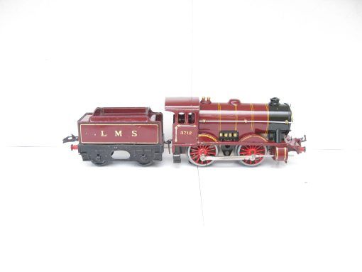 Hornby 0 Gauge E120 Special Loco & Tender LMS maroon No.8712, 20 volt electric circa 1934/35 - in reproduction box - Image 5