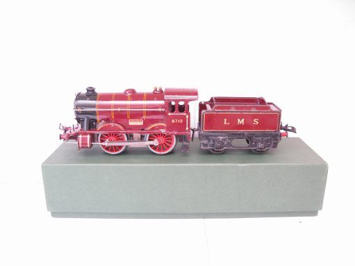 Hornby 0 Gauge E120 Special Loco & Tender LMS maroon No.8712, 20 volt electric circa 1934/35 - in reproduction box - Image 7