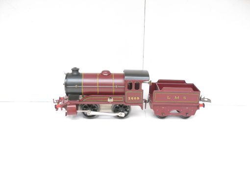 Hornby 0 Gauge Post war 0-4-0 Type 501 Loco & Tender LMS Maroon No.5600, clockwork - in reproduction boxes - Image 2