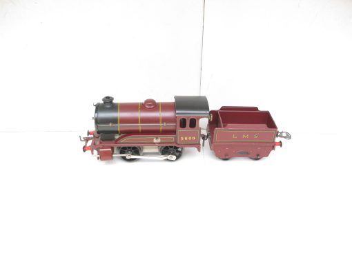 Hornby 0 Gauge Post war 0-4-0 Type 501 Loco & Tender LMS Maroon No.5600, clockwork - in reproduction boxes - Image 3