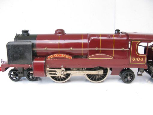 Hornby 0 Gauge E320 Loco & Tender LMS Maroon 'ROYAL SCOT' No.6100, 3-rail 20 volt electric - boxed - Image 3