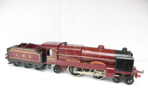 Hornby 0 Gauge E320 Loco & Tender LMS Maroon 'ROYAL SCOT' No.6100, 3-rail 20 volt electric - boxed - Image 6