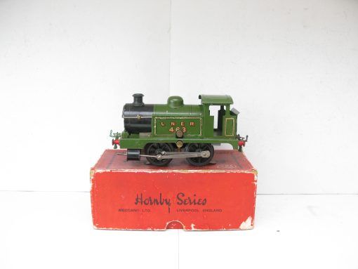 Hornby 0 Gauge early 6 volt electric LNER 0-4-0 Tank loco No.463, 3-rail electric