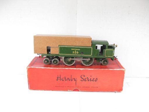 Hornby 0 Gauge No.2 Special 4-4-2 Tank Loco SR Lined Green No.B329, Clockwork Circa 1930/31 - Boxed - Image 2