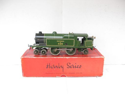 Hornby 0 Gauge No.2 Special 4-4-2 Tank Loco SR Lined Green No.B329, Clockwork Circa 1930/31 - Boxed - Image 3