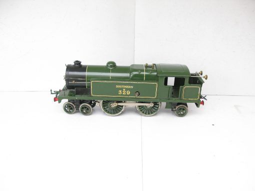 Hornby 0 Gauge No.2 Special 4-4-2 Tank Loco SR Lined Green No.B329, Clockwork Circa 1930/31 - Boxed - Image 6