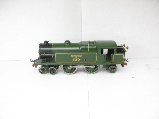 Hornby 0 Gauge No.2 Special 4-4-2 Tank Loco SR Lined Green No.B329, Clockwork Circa 1930/31 - Boxed - Image 7
