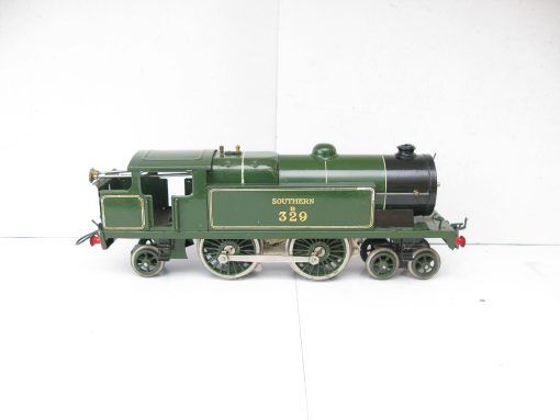 Hornby 0 Gauge No.2 Special 4-4-2 Tank Loco SR Lined Green No.B329, Clockwork Circa 1930/31 - Boxed - Image 9