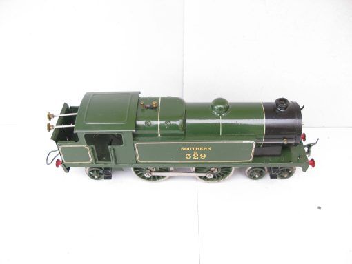 Hornby 0 Gauge No.2 Special 4-4-2 Tank Loco SR Lined Green No.B329, Clockwork Circa 1930/31 - Boxed - Image 11