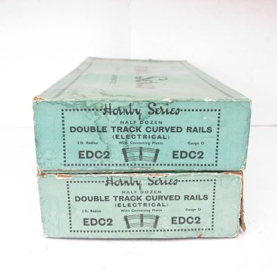 Hornby 0 Gauge Tinplate 3-Rail electric Double Curves Box (6 ) - Boxed (complete circle 2 boxes - 6 per box)