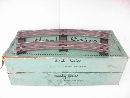 Hornby 0 Gauge Tinplate 3-Rail electric Double Curves Box (6 ) - Boxed (complete circle 2 boxes - 6 per box) - Image 5