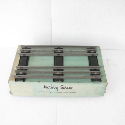 Hornby 0 Gauge Tinplate 3-Rail Electric Double straights Box (6 ) - Boxed