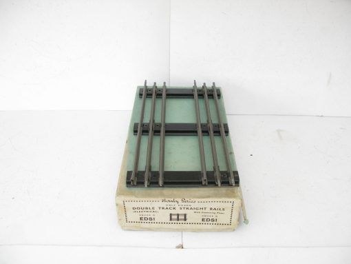 Hornby 0 Gauge Tinplate 3-Rail Electric Double straights Box (6 ) - Boxed - Image 3